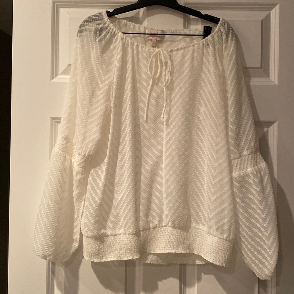 Laundry white blouse